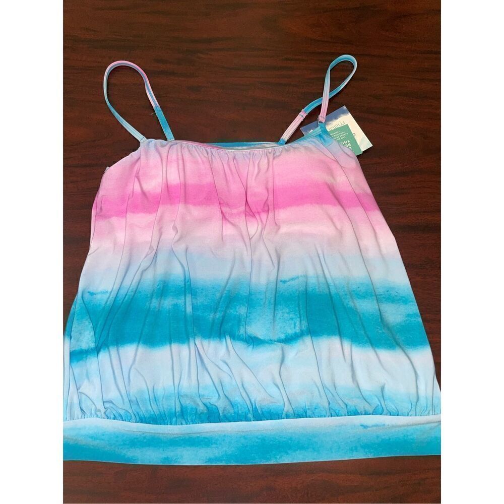 NWT American Beach X Maurices Ombre Swim Tankini Top Size Medium